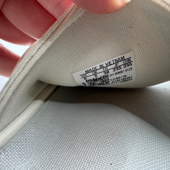 Adidas Pool Slides White and Silver - Picture 4 of 4